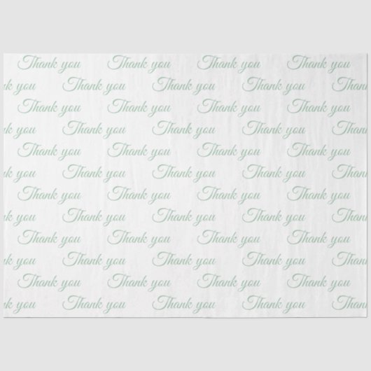 Mousseline Papier cadeau Merci (Recto)