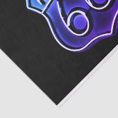 Mousseline Papier cadeau Route 66 (Détail)