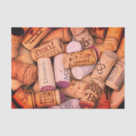 Mousseline Papier cadeau Vin Cork (Recto)
