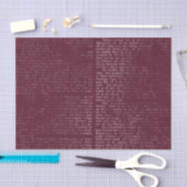 Mousseline Papier calligraphié Bourgogne (Artisanat)