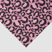 Mousseline Papier Cheetah rose (Détail)