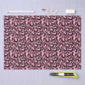 Mousseline Papier Cheetah rose (Artisanat)