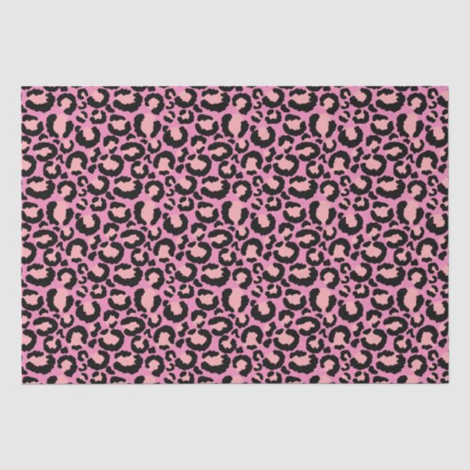 Mousseline Papier Cheetah rose (Recto)