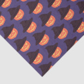 Mousseline Papier Citrouille orange - Enveloppement d'Hallowe (Détail)