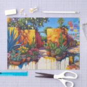 Mousseline Papier Collage Artisanal Mexique (Artisanat)