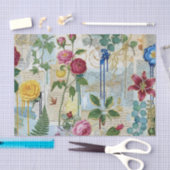 Mousseline Papier de collage botanique artisanal (Artisanat)