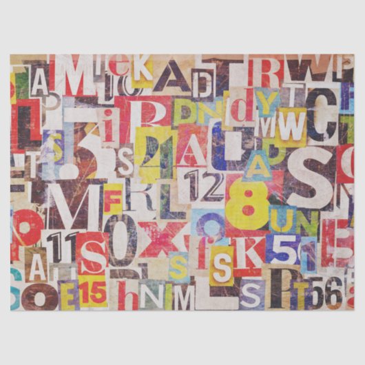 Mousseline Papier de collage ou de découpage (Recto)