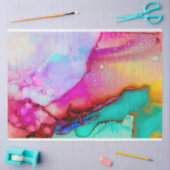 Mousseline papier de couleur de l'eau au printemps (Artisanat)