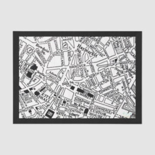 Mousseline Papier de découpage 10"x15" - Cartes Vintages 2 -