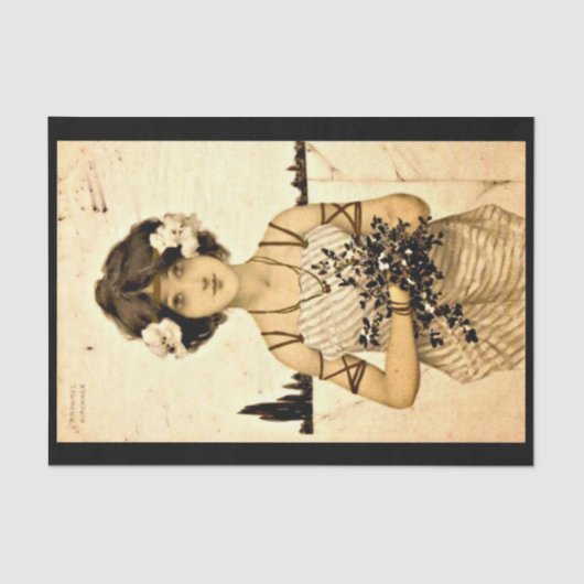 Mousseline Papier de découpage 10"x15" - Raphael Kirchner 15 (Recto)