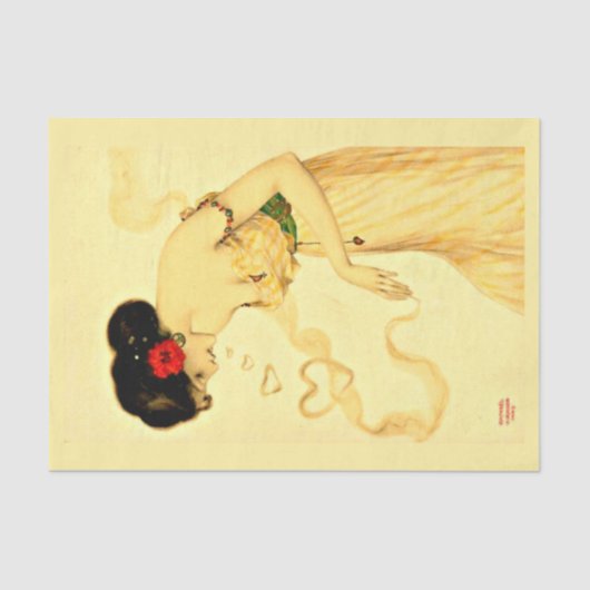 Mousseline Papier de découpage 10"x15" - Raphael Kirchner 24 (Recto)
