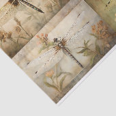 Mousseline Papier de découpage 1 Collage de libellules (Détail)