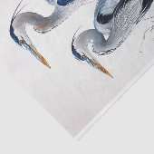 Mousseline Papier de découpage 3 Hérons bleus (Détail)