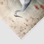 Mousseline Papier de découpage 4 de la grue japonaise (Détail)