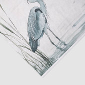 Mousseline Papier de découpage 6 Hérons bleus (Détail)