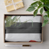 Mousseline Papier de découpage à fleur rouge 3D (Cadeau)