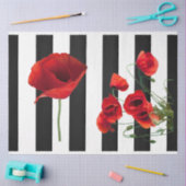 Mousseline Papier de découpage à fleur rouge 3D (Artisanat)