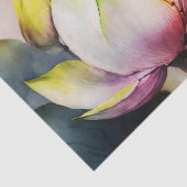 Mousseline Papier de découpage à fleurs rose LOTUS (Détail)