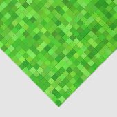 Mousseline Papier de découpage à pixels verts, style bloc de  (Détail)