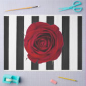 Mousseline Papier de découpage à Rose rouge 3D (Artisanat)