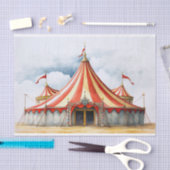 Mousseline Papier de découpage Big Top Circus Tente 2 (Artisanat)