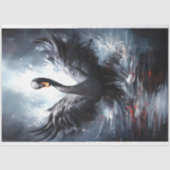 Mousseline Papier de découpage Black Swan 3 (Recto)