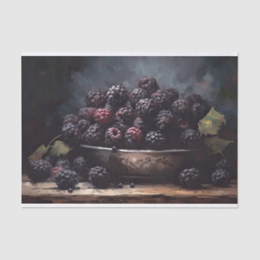 Mousseline Papier de découpage Blackberry 1 (Recto)