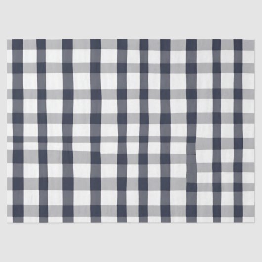 Mousseline Papier de découpage blanc et bleu foncé (Recto)