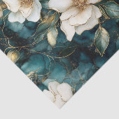 Mousseline Papier de découpage blanc Magnolia Vines (Détail)