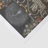 Mousseline Papier de découpage calligraphique Peacock (Détail)