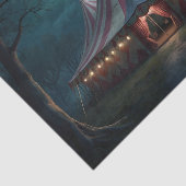 Mousseline Papier de découpage carnavalesque rose Déplaisant (Détail)