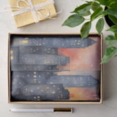 Mousseline Papier de découpage Chats et feux d'artifice (Cadeau)