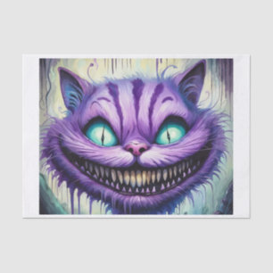Mousseline Papier de découpage Cheshire Chat déplaisant