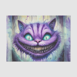 Mousseline Papier de découpage Cheshire Chat déplaisant