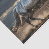 Mousseline Papier de découpage Cheval sauvage de tempête d'ar (Détail)