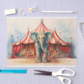 Mousseline Papier de découpage Circus Elephant 1 (Artisanat)