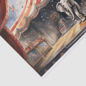 Mousseline Papier de découpage Circus Elephant 2 (Détail)