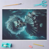 Mousseline Papier de découpage clown Déplaisant clown cémenté (Artisanat)