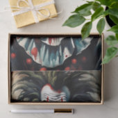 Mousseline Papier de découpage clown rouge d'Halloween (Cadeau)
