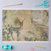 Mousseline Papier de découpage Collage de chasseurs (Artisanat)