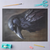 Mousseline Papier de découpage Corbeau 2 (Artisanat)