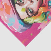 Mousseline Papier de découpage couleur dame (Détail)