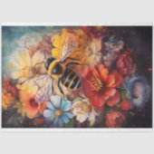 Mousseline Papier de découpage couleur florale (Recto)