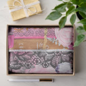 Mousseline Papier de découpage Couture Couture Couture rose e (Cadeau)