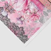 Mousseline Papier de découpage Couture Couture Couture rose e (Détail)