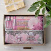 Mousseline Papier de découpage Couture Couture Couture rose e (Cadeau)