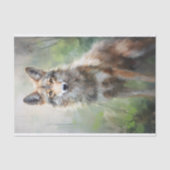 Mousseline Papier de découpage Coyote 1 (Recto)