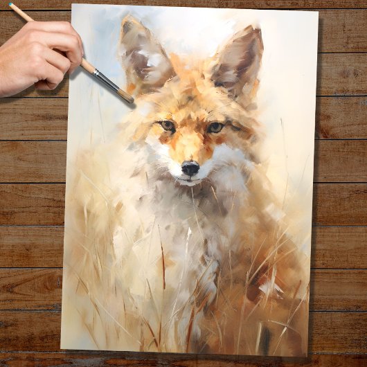 Mousseline Papier de découpage Coyote 2