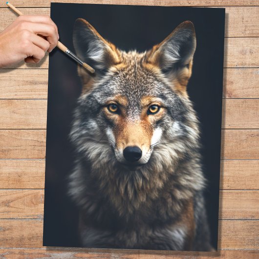 Mousseline Papier de découpage Coyote 4