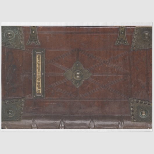 Mousseline Papier de découpage de couverture du livre de cuir (Recto)